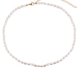 collier à tout de perles blanche pour femme femme pas cher