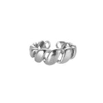 bague argent en acier inoxydable pour femme