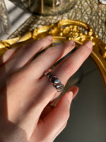bague argent en acier inoxydable pour femme